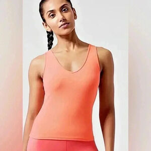 NWT ATHLETA  TRANSCEND TANK S SUNSET GLOW